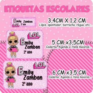 Etiquetas Escolar Personalizada